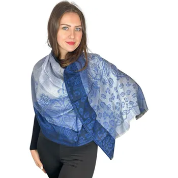 Šála Šál Pašmína - Roselina - Modrá