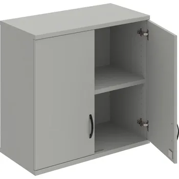 Policová skříň SZ 2 80 01 H – Skříň policová dvéřová 76,8 × 80 cm - Šedá , Šedá , UCO – černá