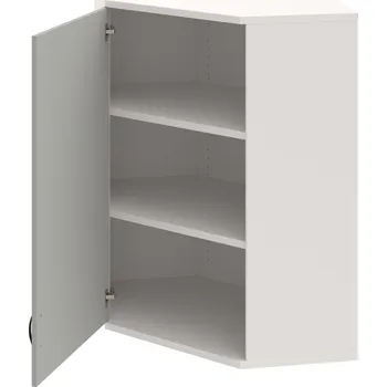 Policová skříň SRV 3 01 L H – Skříň vnitřní roh levá 115,2 cm - Šedá , Bílá , UCO – černá