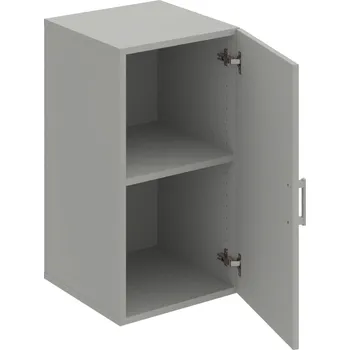 Policová skříň D 2 40 01 – Skříň policová dvéřová 74 × 40 cm - Šedá , Šedá , USH – hranatá