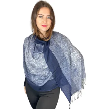 Šála Šál Pašmína - Amoria - tmavě modrý