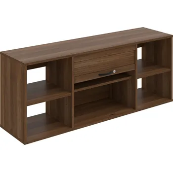 Policová skříň SRZ 7 – Skříň závěsná roletová 140 cm - Ořech , UCO – černá , Ořech