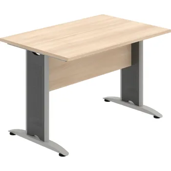Jednací stůl CJ 1200 – Stůl jednací rovný 120 cm - Akát , Akát , Šedý kov