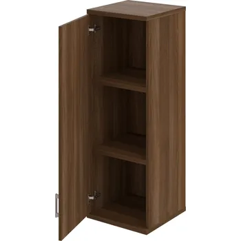 Policová skříň S 3 40 01 L H – Skříň policová dvéřová 115,2 × 40 cm - Ořech , Ořech , USH – hranatá