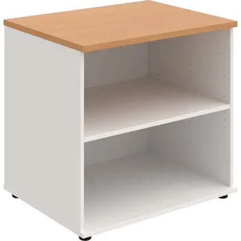 SP 80 60 N – Skříňka ke stolu, otevřená, š. 80 cm, léta napříč - Buk , Bílá