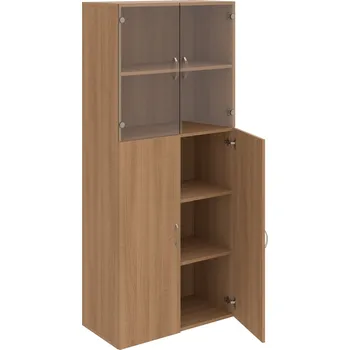 Policová skříň D 5 80 08 – Skříň policová dvéřová 185 × 80 cm - Višeň , Višeň , USN – Hobis