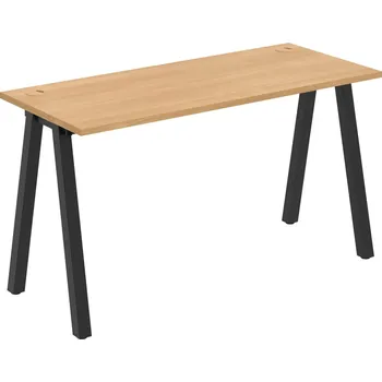 Psací stůl UE A 1400 – Stůl pracovní délky 140 cm, hl. 60 cm - Dub , Černý kov