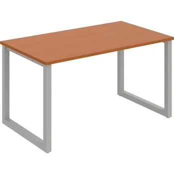 Psací stůl UJ O 1400 – Stůl jednací rovný délky 140 cm - Třešeň , Šedý kov