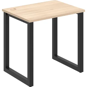 Psací stůl UE O 800 – Stůl pracovní délky 80 cm, hl. 60 cm - Akát , Černý kov