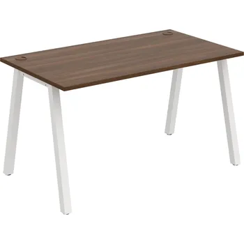 Psací stůl US A 1400 – Stůl pracovní délky 140 cm - Ořech , Bílý kov