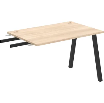 Psací stůl US A 1200 RU – Stůl pracovní délky 120 cm, k řetězení - Akát , Černý kov