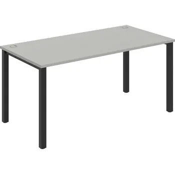 Psací stůl US 1600 – Stůl pracovní rovný 160 cm - Šedá , Černý kov