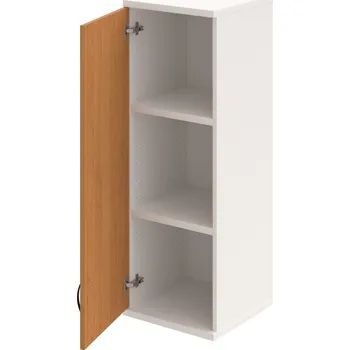 Policová skříň S 3 40 01 L H – Skříň policová dvéřová 115,2 × 40 cm - Olše , Bílá , UCO – černá