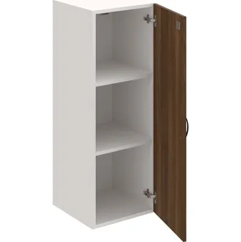 Policová skříň DZ 3 40 01 – Skříň policová dvéřová 111 × 40 cm - Ořech , Bílá , UCO – černá