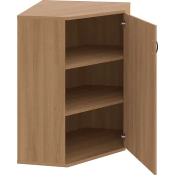 Policová skříň SRV 3 01 P – Skříň vnitřní roh pravá 115,2 cm - Višeň , Višeň , UCO – černá
