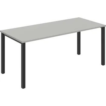 Psací stůl UJ 1800 – Stůl jednací rovný 180 cm - Šedá , Černý kov