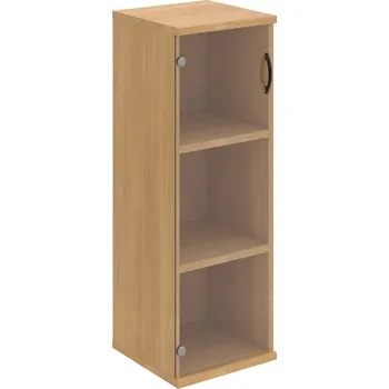 Policová skříň S 3 40 03 L – Skříň policová dvéřová 115,2 × 40 cm - Čiré , Dub , UCO – černá