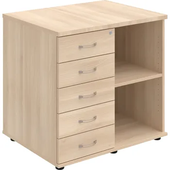 SPKZ 3 80 60 L P – Skříňka ke stolu, levá, s centrálním zamykáním - Akát , Akát , USN – Hobis