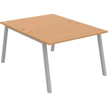 Psací stůl USD A 1200 – Stůl pracovní 120 × 160 cm - Buk , Šedý kov