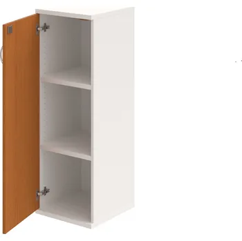 Policová skříň SZ 3 40 01 L – Skříň policová dvéřová 115,2 × 40 cm - Třešeň , Bílá , USN – Hobis