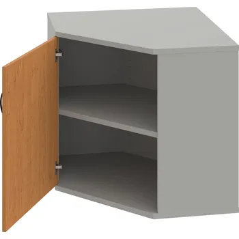 Policová skříň SRV 2 01 L – Skříň vnitřní roh levá 76,8 cm - Olše , Šedá , UCO – černá