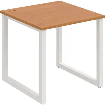 Psací stůl US O 800 – Stůl pracovní délky 80 cm - Olše , Bílý kov
