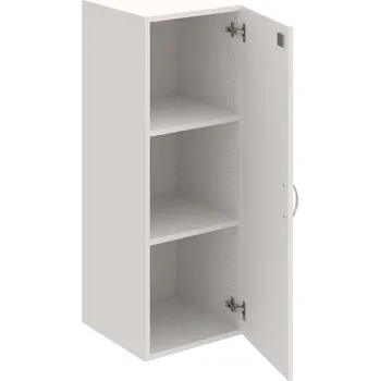 Policová skříň DZ 3 40 01 – Skříň policová dvéřová 111 × 40 cm - Bílá , Bílá , USN – Hobis