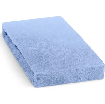 Froté prostěradlo na vysokou matraci (až 30cm), 90x200cm, na jednolůžko, světle modré
