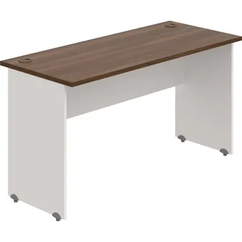 Psací stůl GE 1400 – Stůl pracovní rovný 140 cm, hl. 60 cm - Ořech , Bílá