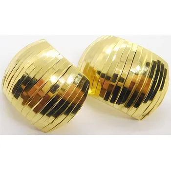 Náušnice Klenoty Budín Mohutné zlaté náušnice s gravírováním 585/3,84gr HK2053 (Klenoty Budín Mohutné zlaté náušnice s gravírováním 585/3,84gr HK2053)