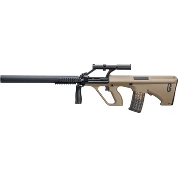 Airsoftová zbraň Steyr AUG A1 Phantom, tlumič, TAN, Snow Wolf, SW-020-AM