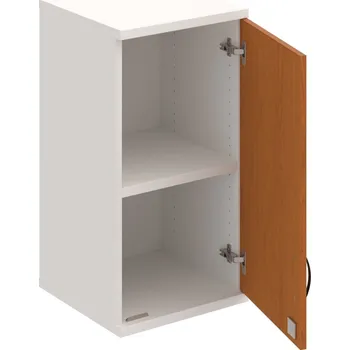 Policová skříň SZ 2 40 01 P H – Skříň policová dvéřová 76,8 × 40 cm - Třešeň , Bílá , UCO – černá