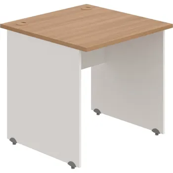 Psací stůl GS 800 – Stůl pracovní rovný 80 cm - Višeň , Bílá