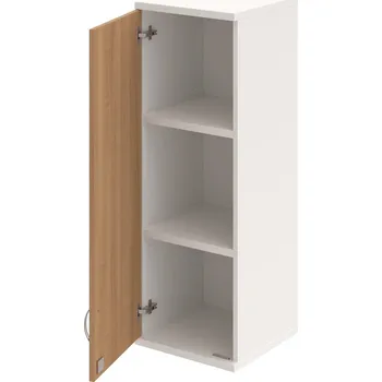 Policová skříň SZ 3 40 01 L H – Skříň policová dvéřová 115,2 × 40 cm - Višeň , Bílá , USN – Hobis
