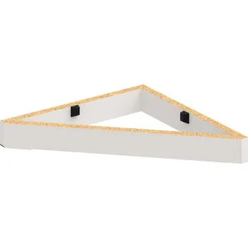 Policová skříň S 400 A – Sokl trojúhelník 5 cm - Bílá