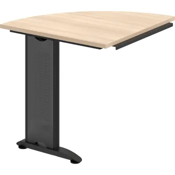 Jednací stůl CP 901 L – Stůl spojovací levý - Akát , Černý kov