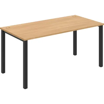 Psací stůl US 1600 – Stůl pracovní rovný 160 cm - Dub , Černý kov
