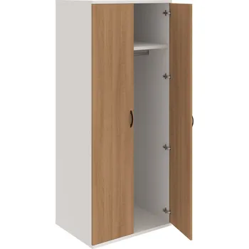 Policová skříň S 5 80 61 – Skříň šatní dvéřová 192 × 80 cm, hl. 60 cm - Višeň , Bílá , UCO – černá