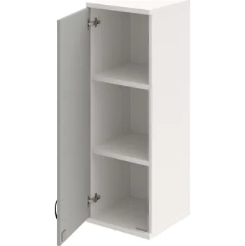 Policová skříň SZ 3 40 01 L H – Skříň policová dvéřová 115,2 × 40 cm - Šedá , Bílá , UCO – černá