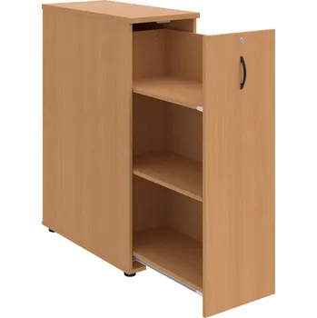 SPVZ 3 P – Skříňka ke stolu, šanonová, výsuvná, pravá - Buk , Buk , UCO – černá