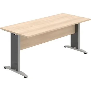 Jednací stůl CJ 1800 – Stůl jednací rovný 180 cm - Akát , Akát , Šedý kov