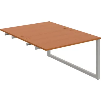 Psací stůl USD O 1200 R – Stůl pracovní 120 × 160 cm, k řetězení - Třešeň , Šedý kov