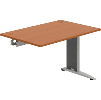 Psací stůl FS 1200 R – Stůl pracovní řetězící rovný 120 cm - Třešeň , Šedý kov