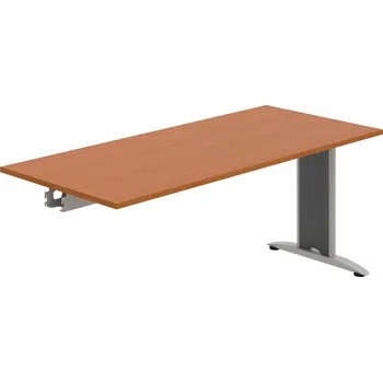 Jednací stůl FJ 1800 R – Stůl jednací řetězící rovný 180 cm - Třešeň , Šedý kov