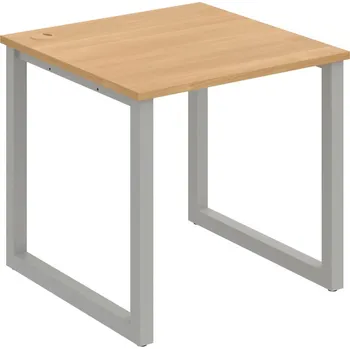 Psací stůl US O 800 – Stůl pracovní délky 80 cm - Dub , Šedý kov