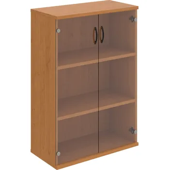 Policová skříň S 3 80 08 – Skříň policová dvéřová 115,2 × 80 cm - Čiré , Olše , UCO – černá