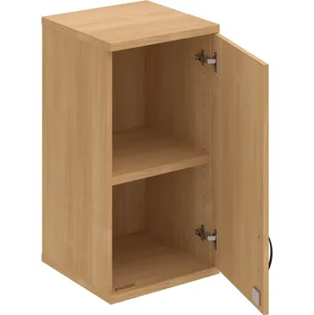 Policová skříň SZ 2 40 01 P H – Skříň policová dvéřová 76,8 × 40 cm - Dub , Dub , UCO – černá