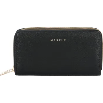 Peněženka Velká pouzdrová dámská koženková peněženka Glorii, černá