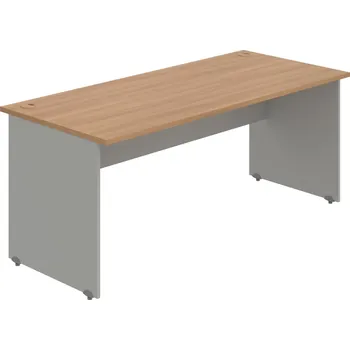 Psací stůl GS 1800 – Stůl pracovní rovný 180 cm - Višeň , Šedá