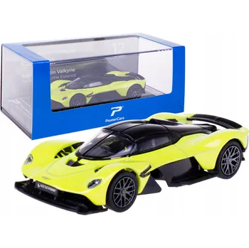 autíčko KOVOVÝ MODEL ASTON Martin VALKYRIE 1:64, KRABIČKA 12, ZELENÁ